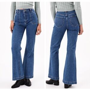 ROLLA'S Eastcoast Flare High Rise G' Day Mate Jeans Vintage Blue Size 30